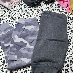 PINK Victoria's Secret Camouflage and Dark Gray Joggers